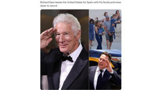 Fact Check: Richard Gere Announced Leaving The United States For Spain Well Before Trump's Election