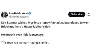 Fact Check: UK PM Keir Starmer Did NOT Ignore Mother's Day, Post About Ramadan -- He Posted About Both