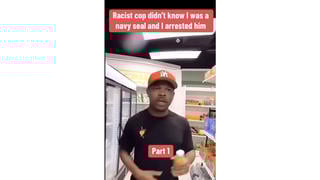 Fact Check: FAKE Video Shows 'Racist Cop' Encounter With a Black 'Navy Seal' -- It's Scripted