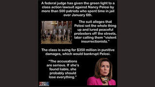 Fact Check: Nancy Pelosi Did NOT Face $350 Million Lawsuit From 500 January 6 Defendants, in June 2025